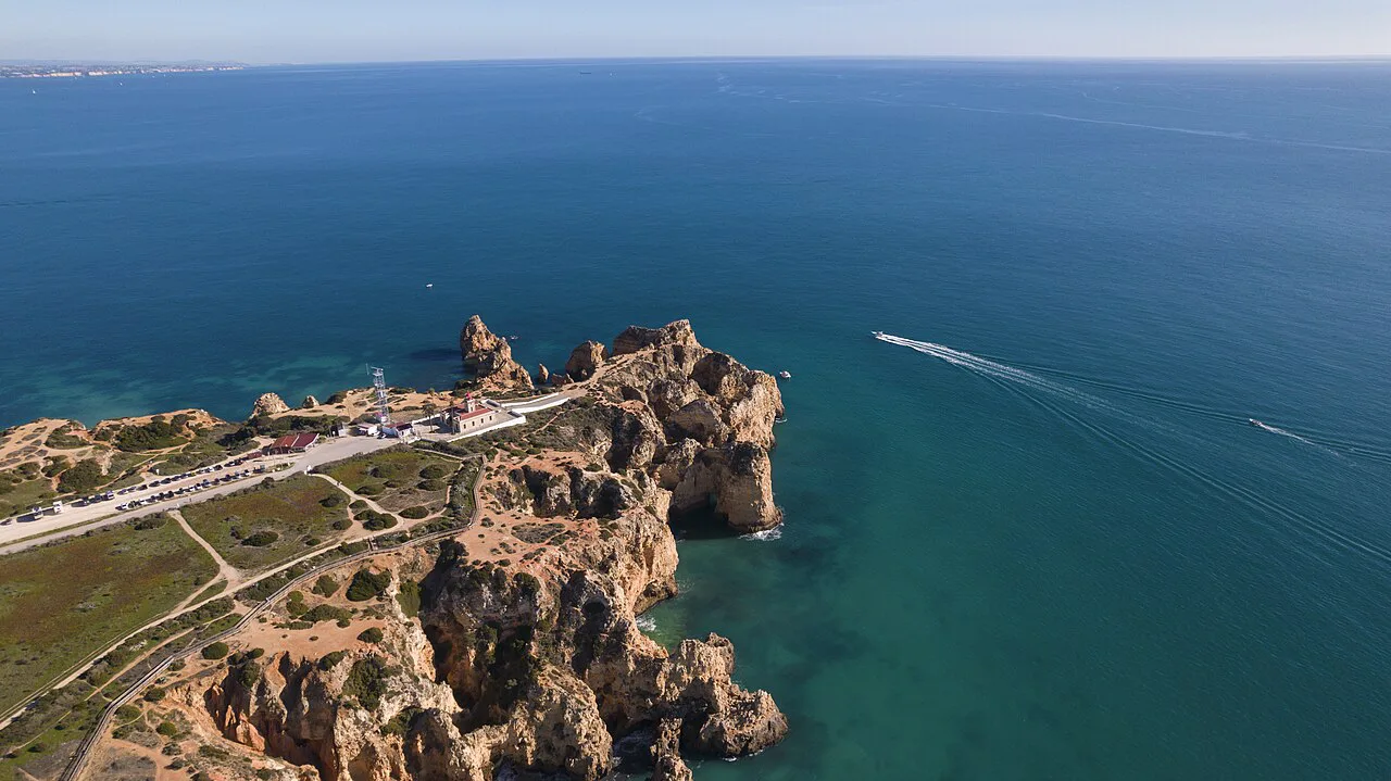 Ponta da Piedade aerial view, Algarve
