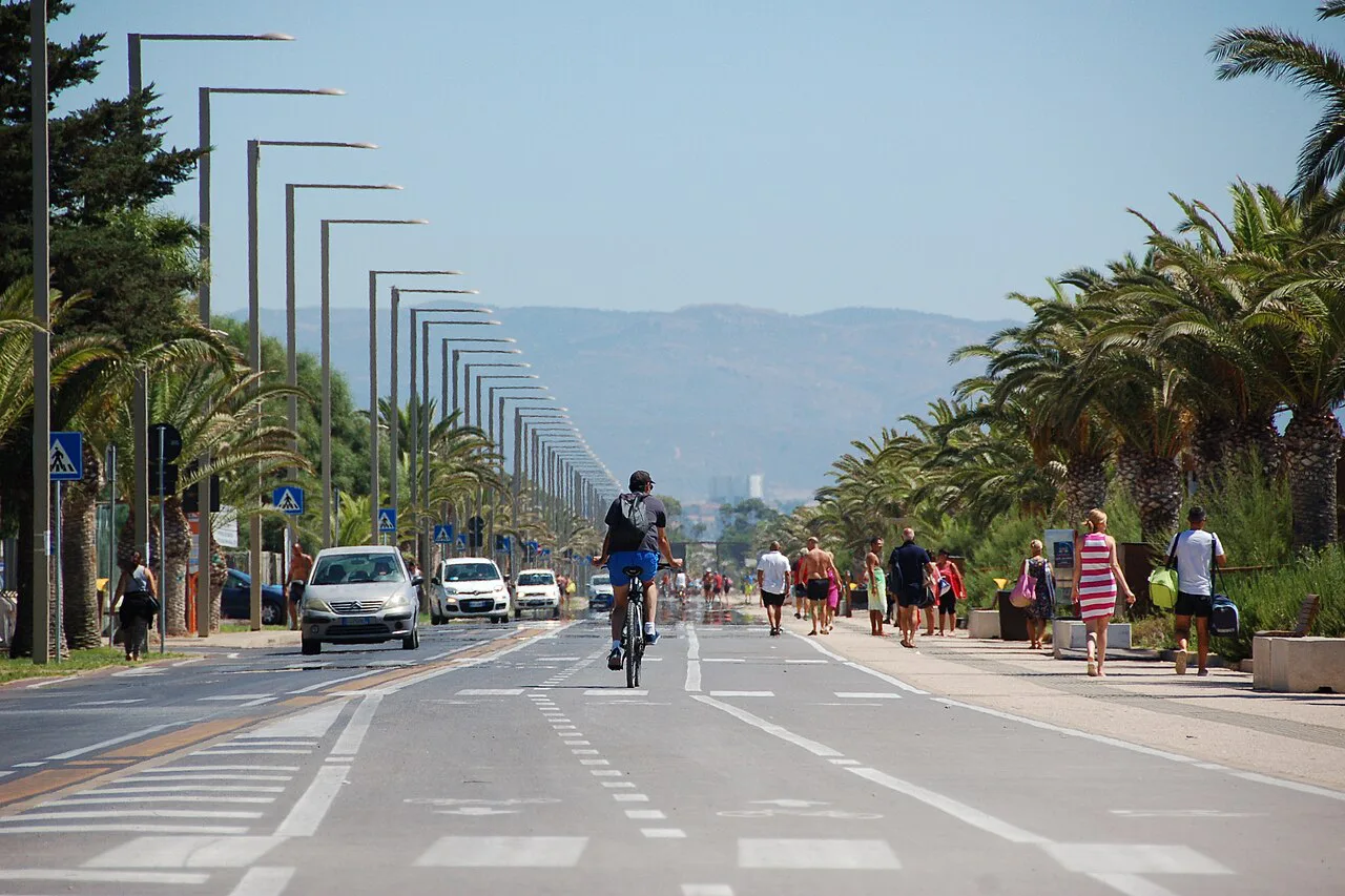 Poetto seafront, Sardinia