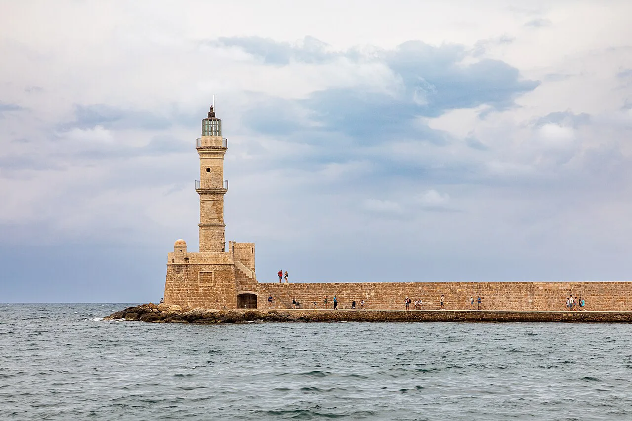 Crete, Chania, old harbour, lighthouse