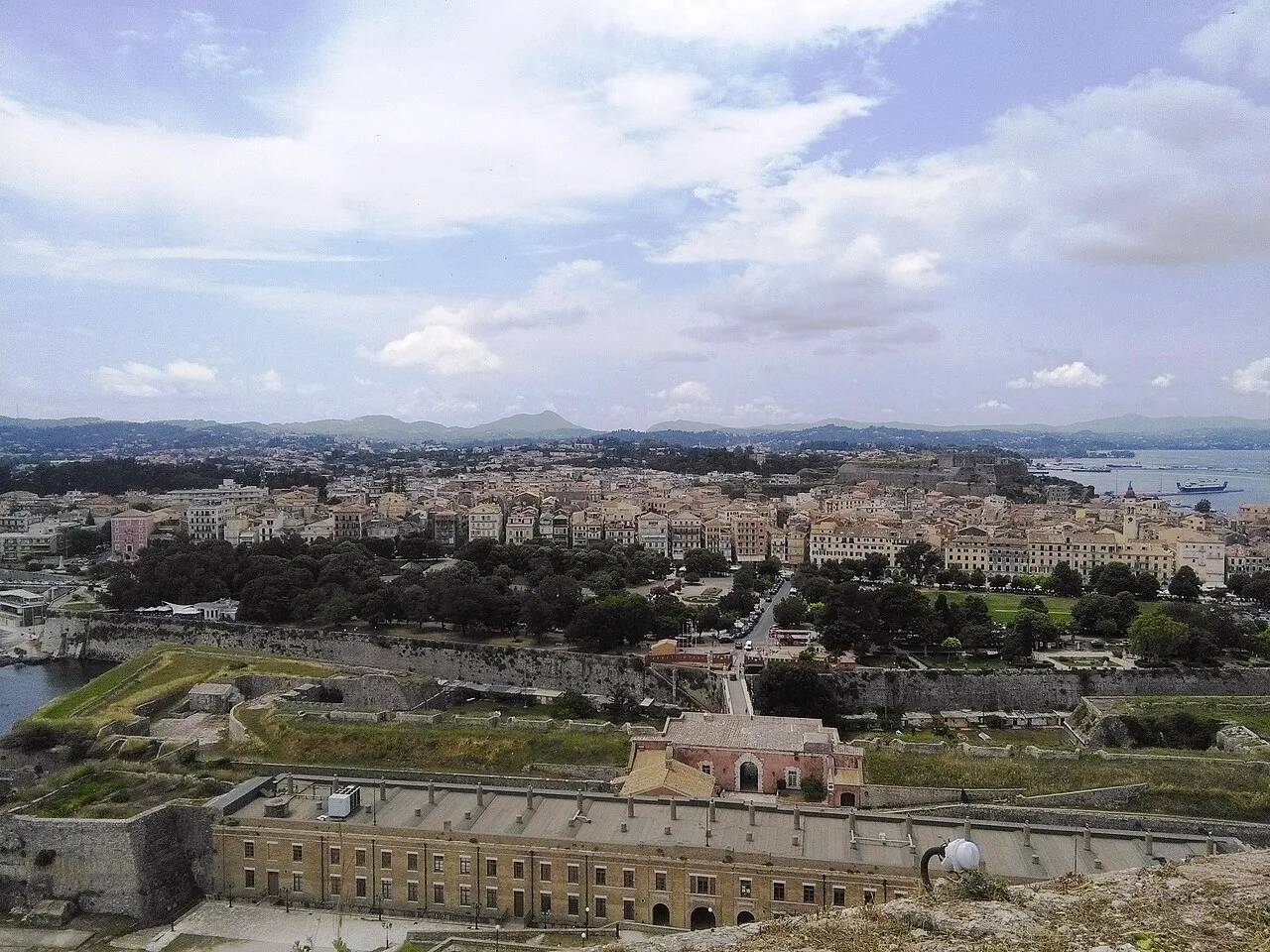 View from Palaio Frourio to Corfu Old Town