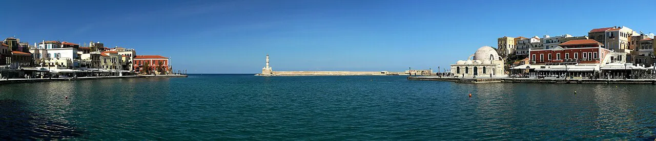 Panoramics on Chania Old Harbour, Crete