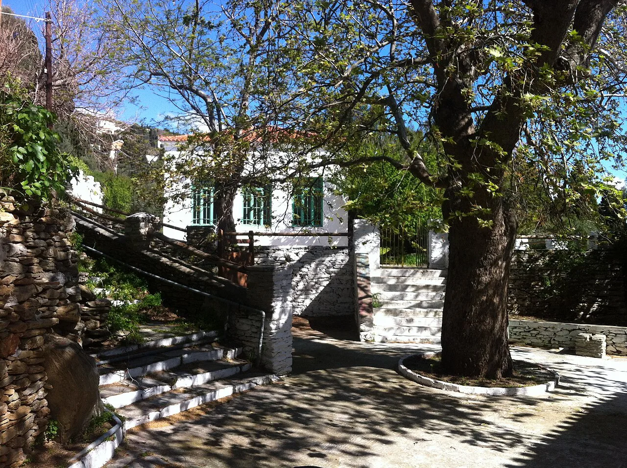 Andros island, Lamyra village, The girl school, Greece