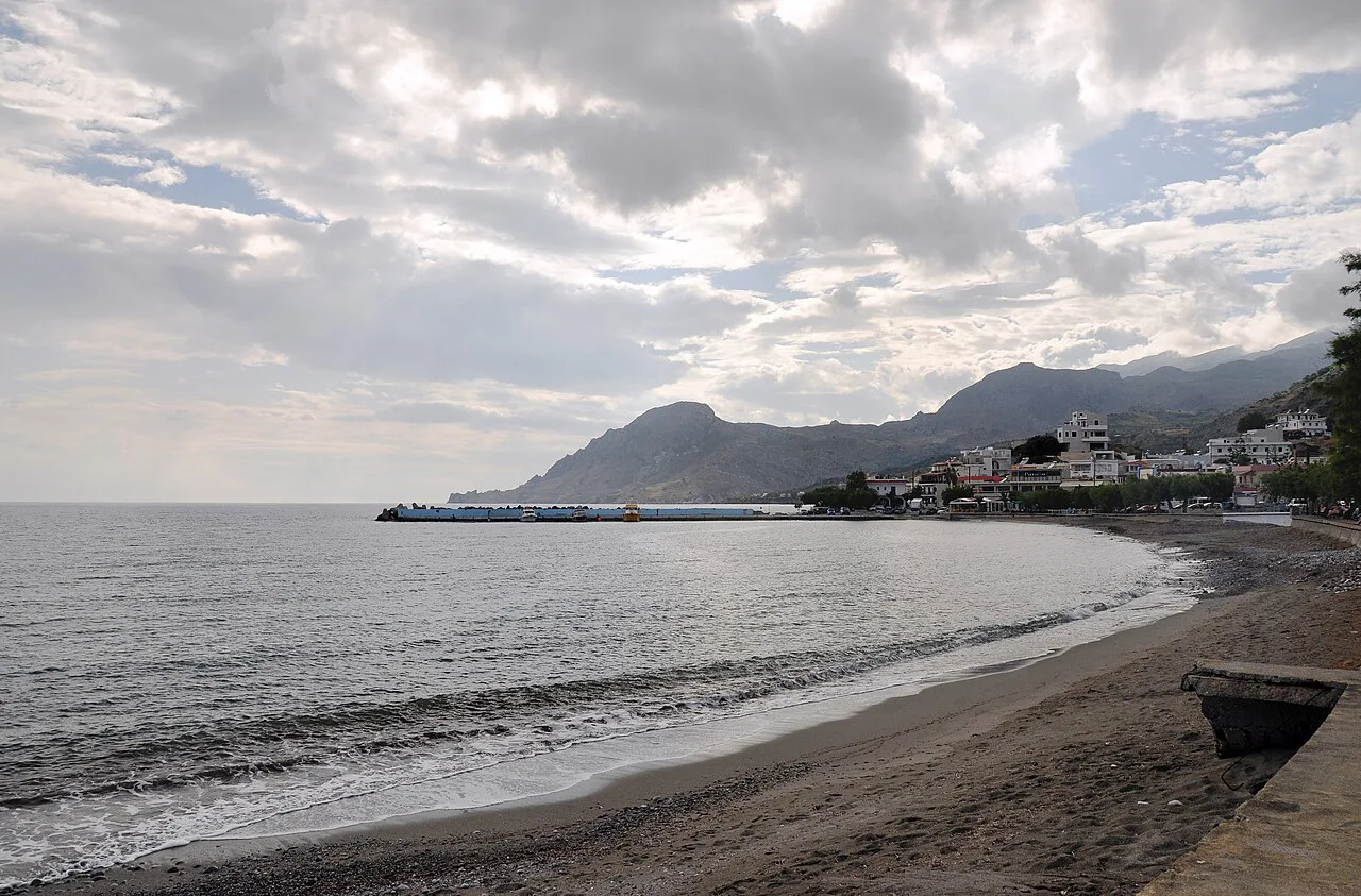 Port of Plakias in Crete, Greece