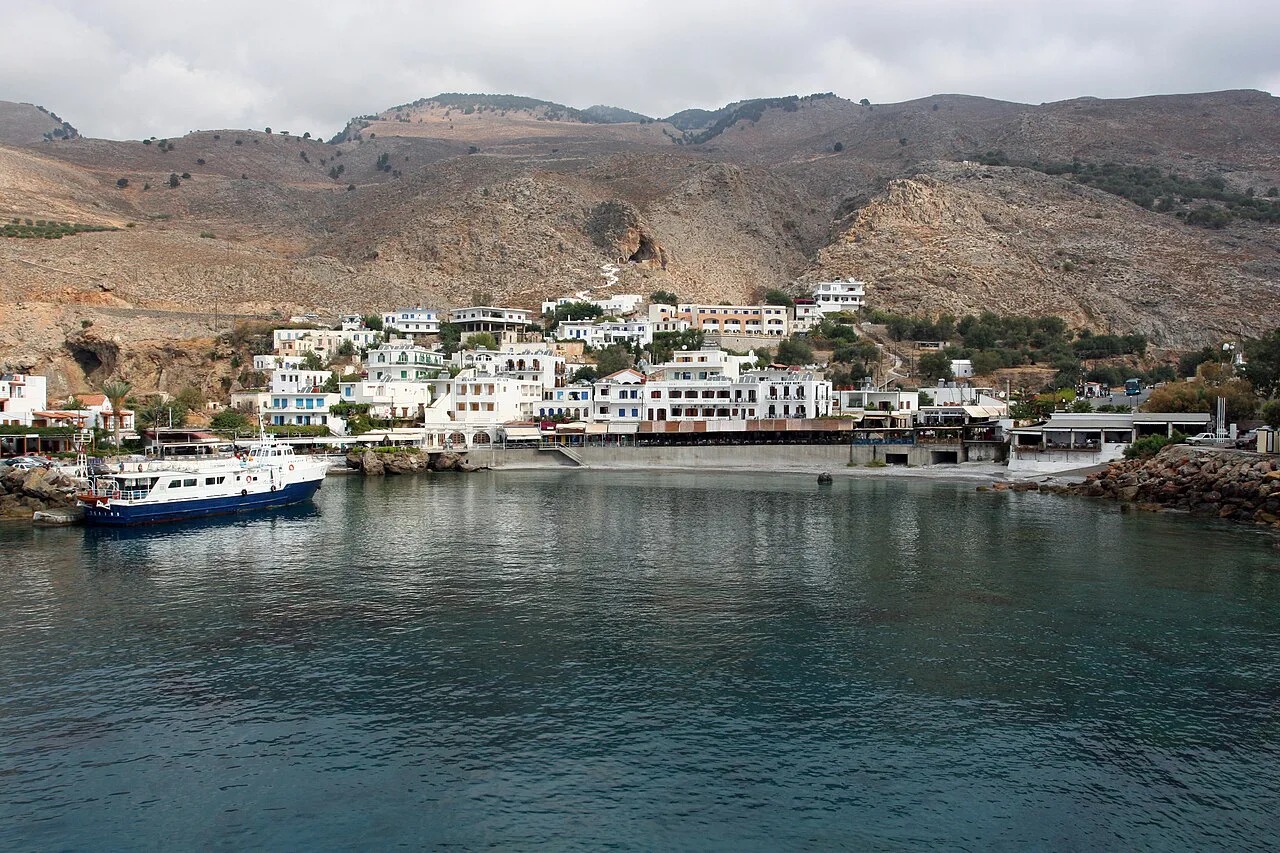 Village Chora Sfakion on Crete, Greece