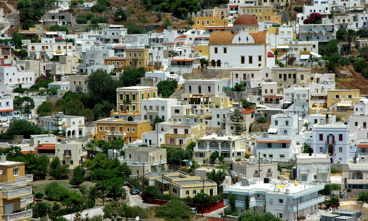 Village of Aghia Marina, Leros island, Greece