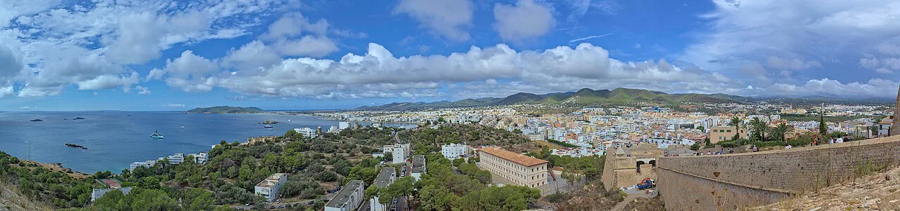 Eivissa Pano from Baluard de Sant Jordi (Dalt Vila) 25 mm, Ibiza