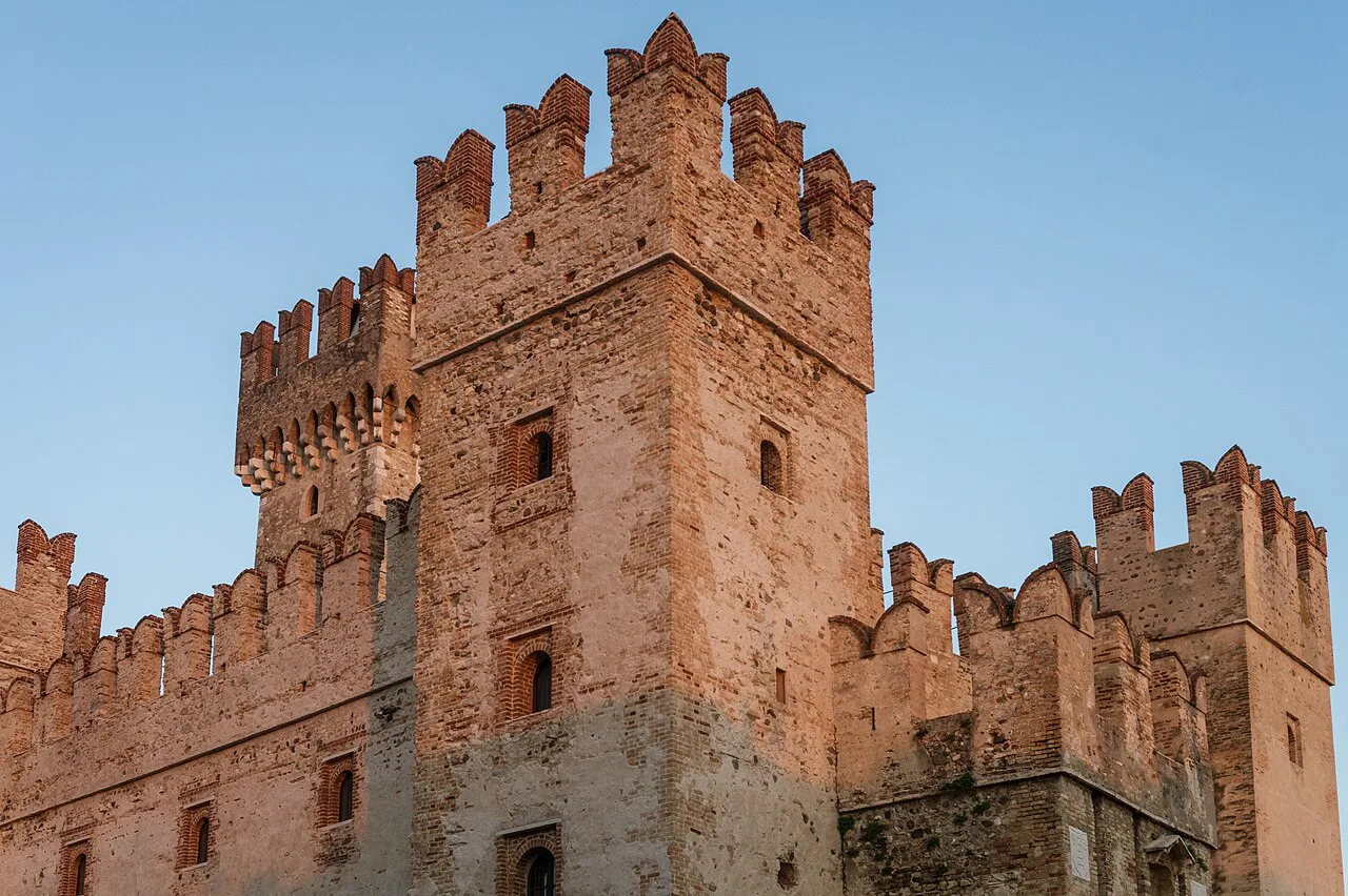 Scaligero Castle of Sirmione, town centre, Lake Garda