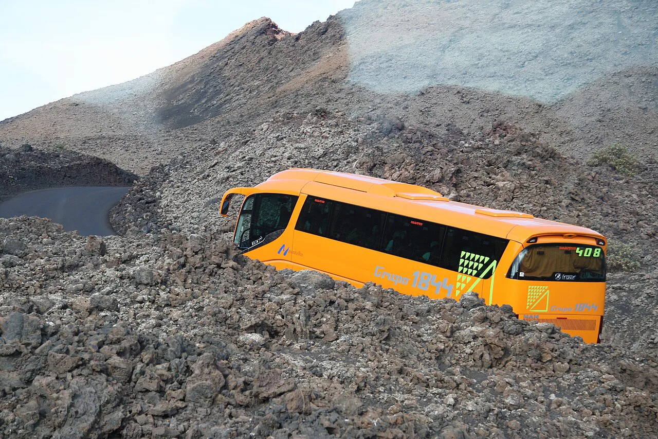 Auf dem Rundkurs im Timanfaya-Nationalpark, Lanzarote