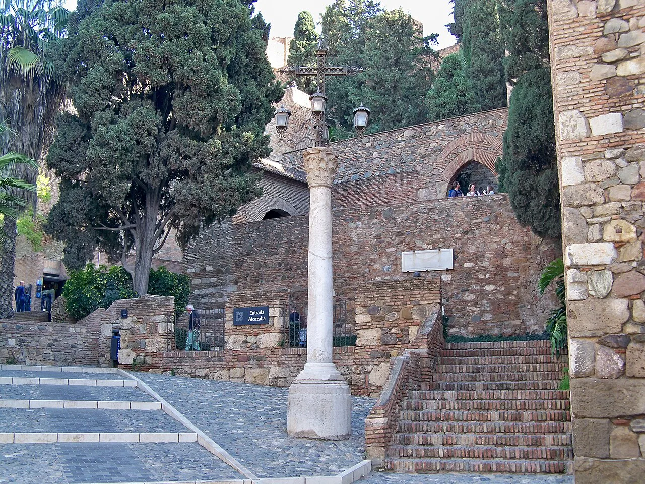 Cross in Alcazaba of Málaga