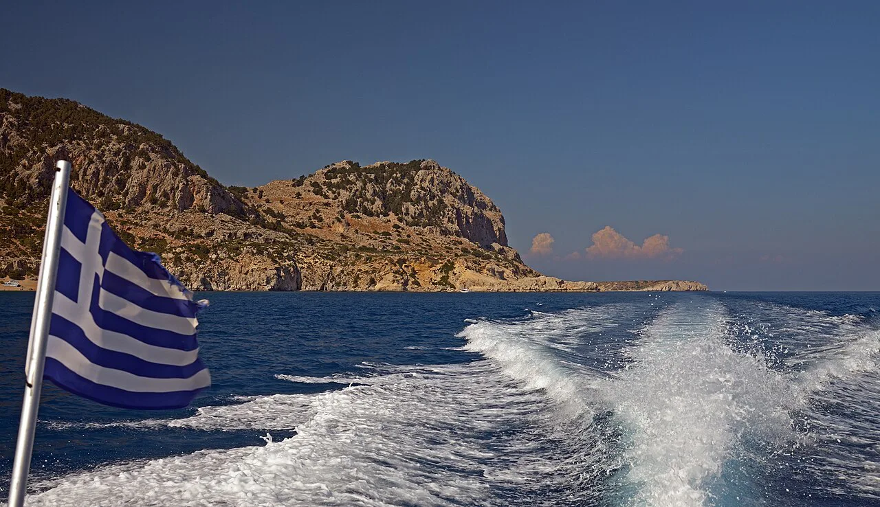 Along the coasts of Rhodes. Greece
