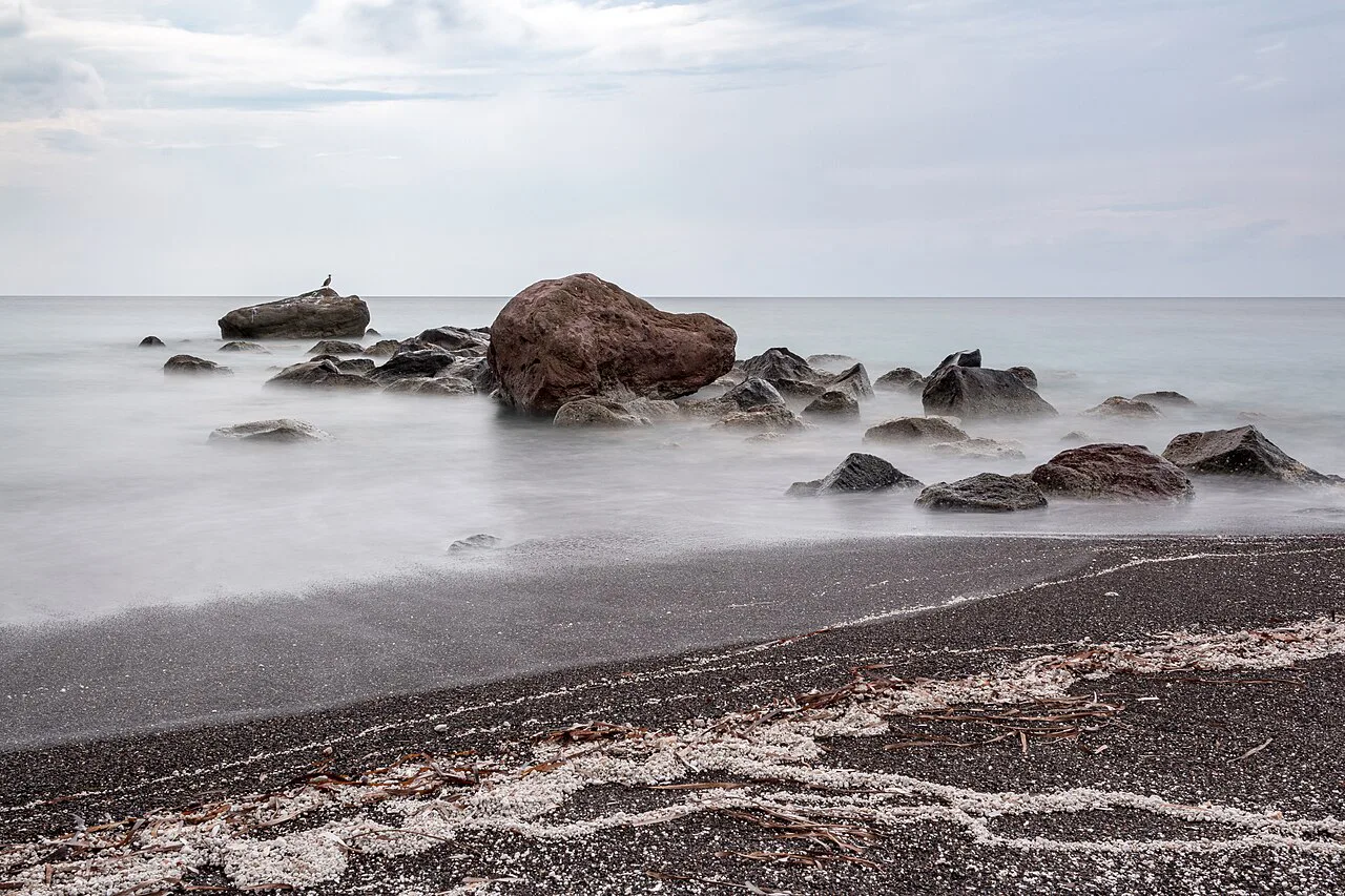 Santorin, Exomytis, Vlychada Beach, Santorini